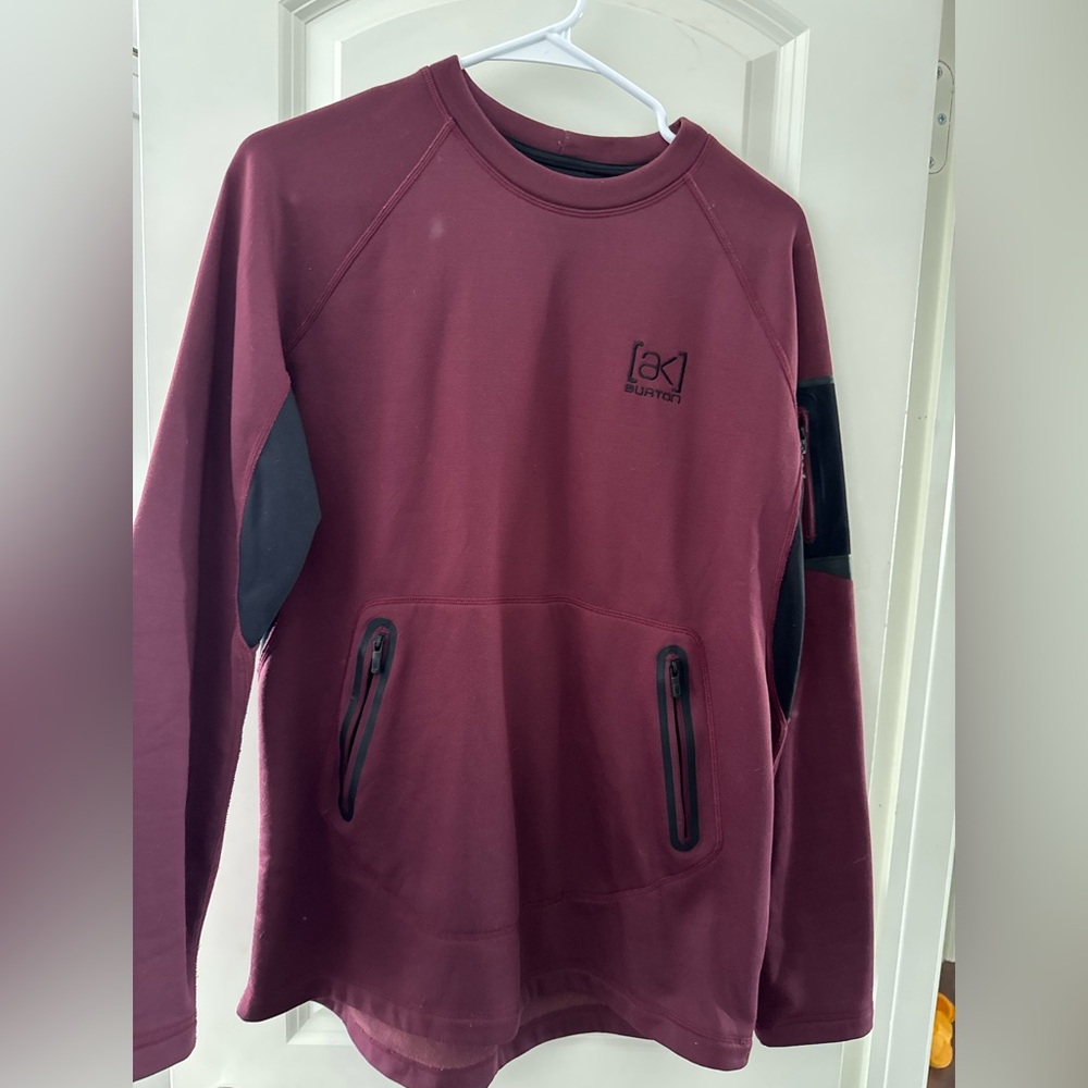 Burton Maroon Sweatshirt with Black Details